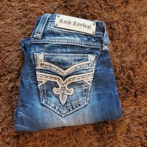 size 26 rock revival boris easy boot jeans